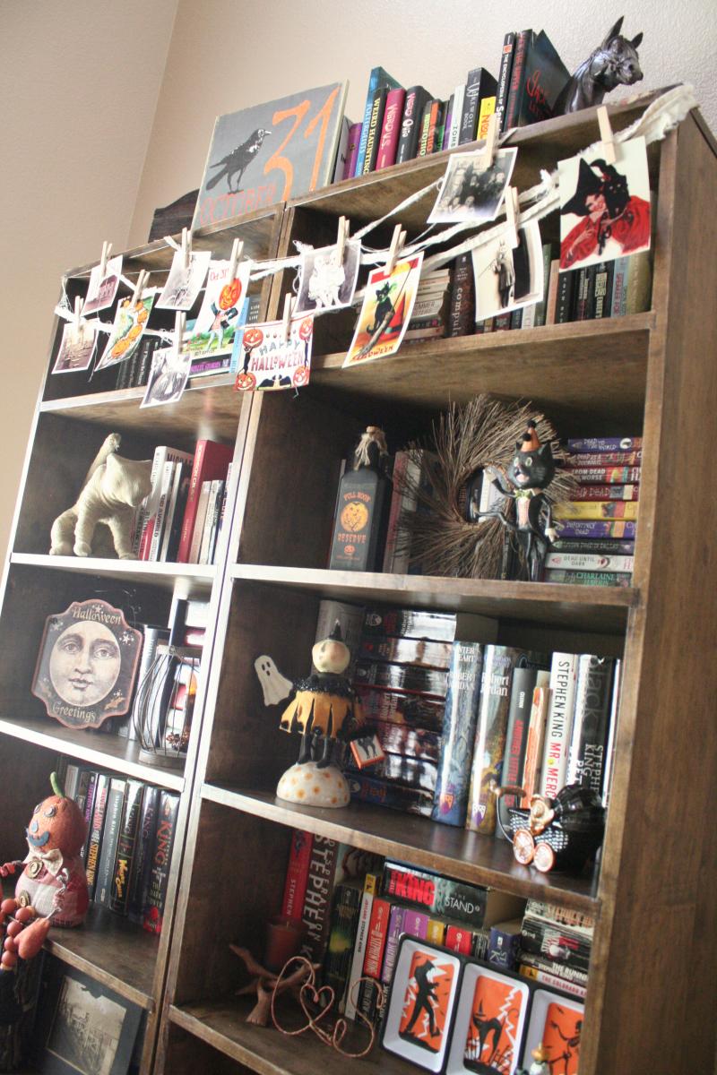 Halloween Bookshelves