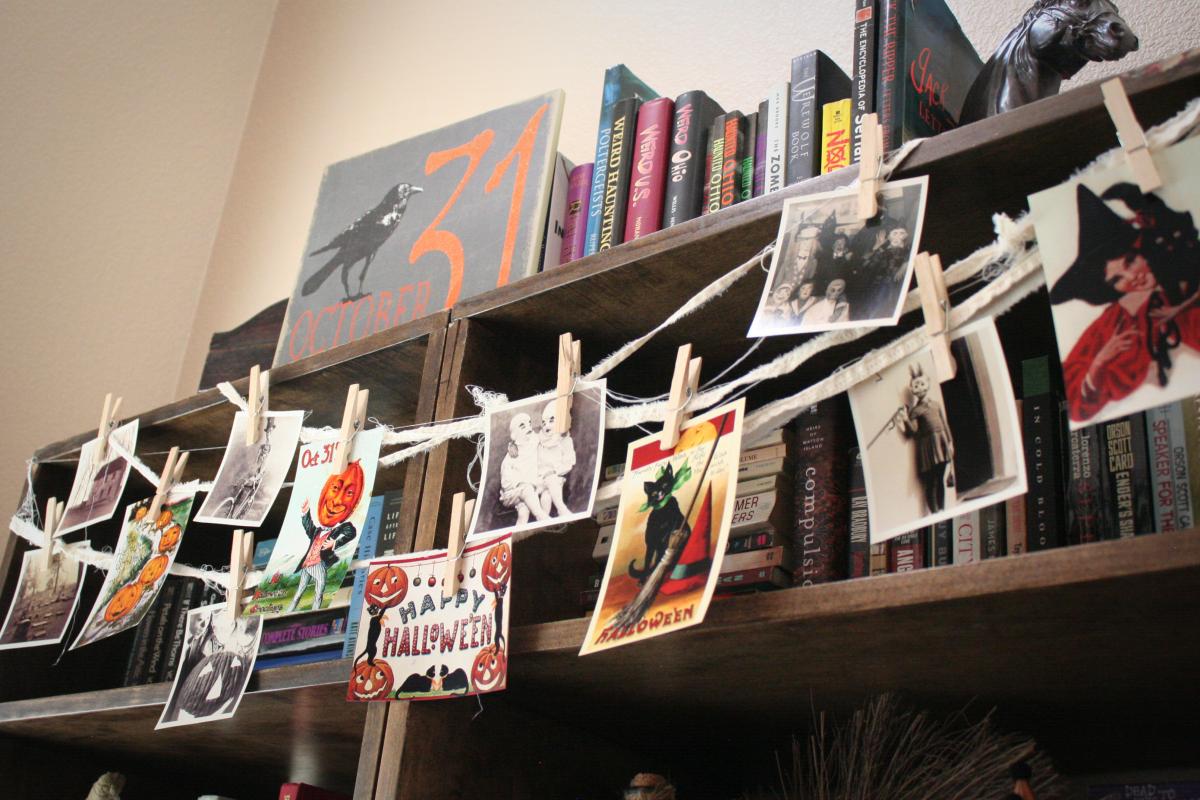 Halloween Bookshelves